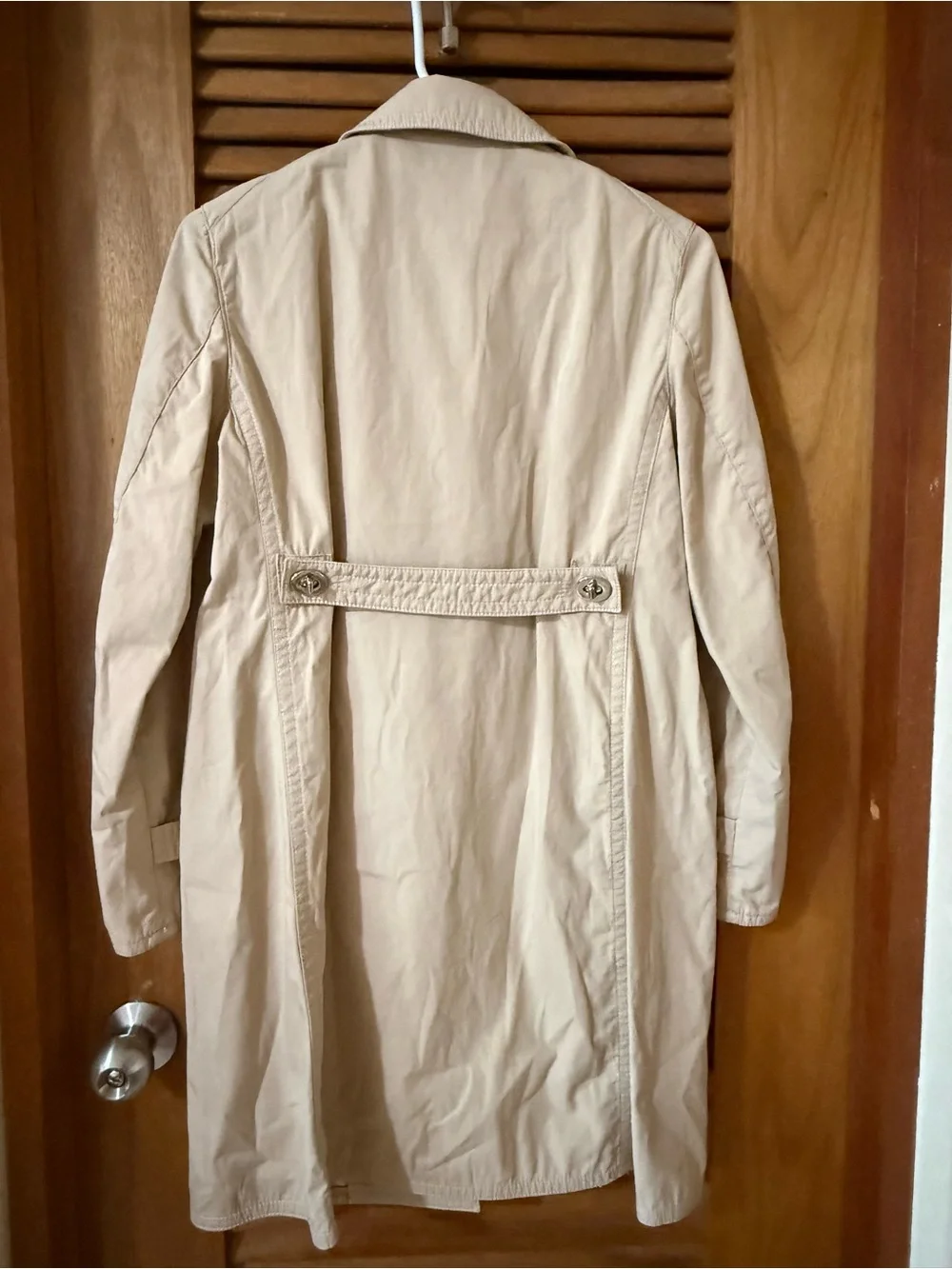 Coach Beige Single-Breasted Trench Coat